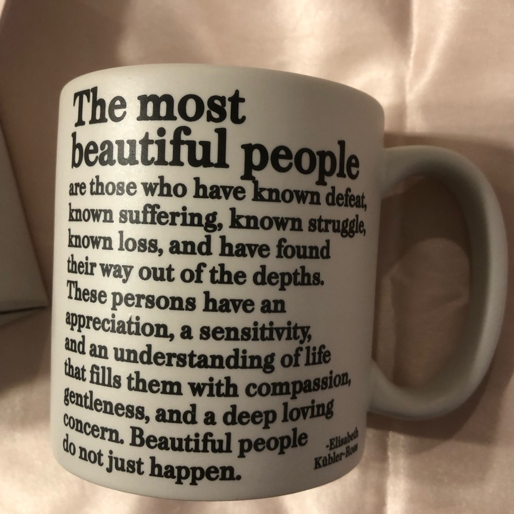 White Inspirational Quote Ceramic Coffee Mug
